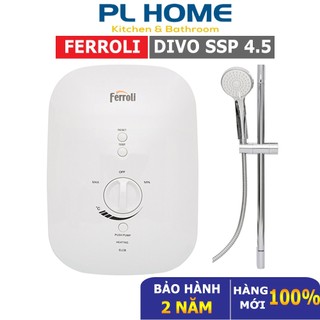 Máy nước nóng trực tiếp ferroli 4500w divo ssp 4.5s có bơm