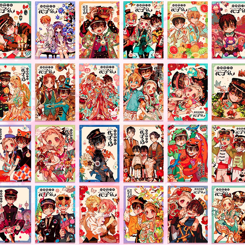 Postcard Cậu Ma Nhà Xí Hanako nhiều mẫu đẹp dễ thương - Jibaku Shounen Hanako-kun - postcard manga anime