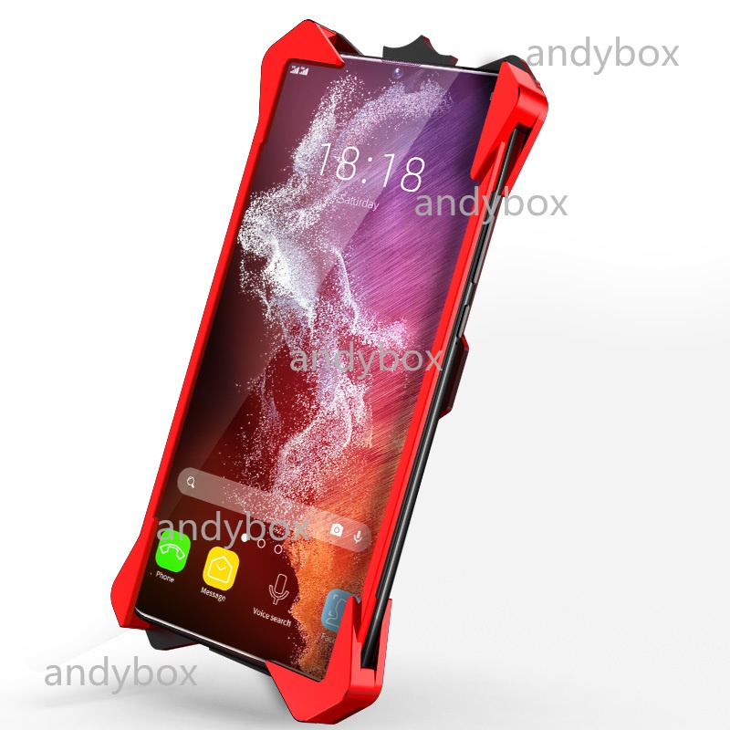 Ốp Điện Thoại Hợp Kim Nhôm Dạng Giáp Cho Samsung S22 S21 Ultra Galaxy Note20 Ultra Note 20