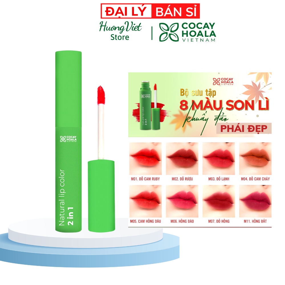 Sét Son Môi Thỏi Kem Lì Không Chì Lâu Trôi Cỏ Cây Hoa Lá Chính Hãng Đỏ Hồng Đào Cam Cháy Nâu Đất Gạch Rượu Cho Mẹ Bà Bầu