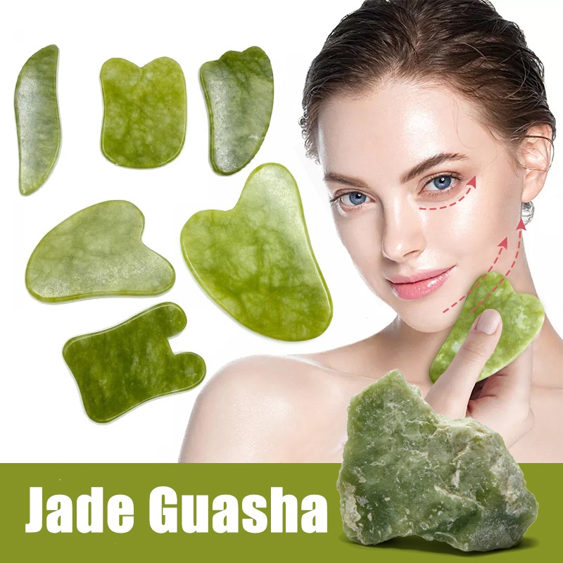 Đá Guasha Tự Nhiên Dùng Mát Xa Nâng Cơ Mặt Và Cổ Chống Nếp Nhăn