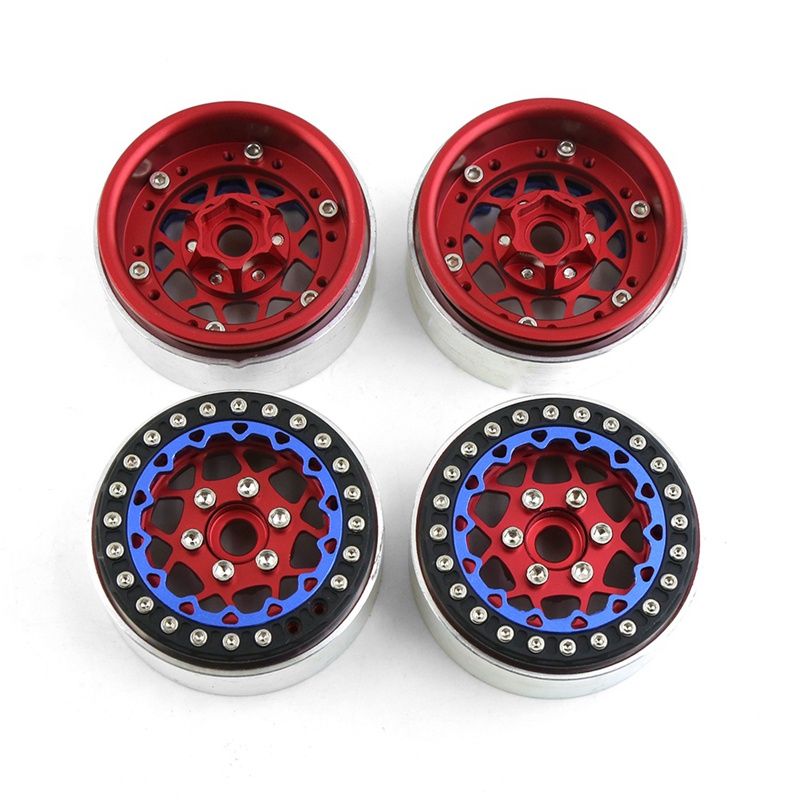 Set 4 Bánh Xe 1.9 Bằng Kim Loại Cho Xe Điều Khiển Từ Xa Axial SCX10 Traxxas TRX4 RC4WD D90 Redcat Gen8 1 / 10