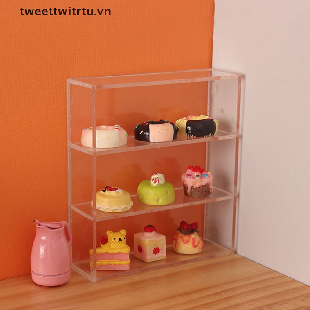 1 Kệ Đựng Đồ Nhiều Tầng Trang Trí Nhà Búp Bê 1: 12