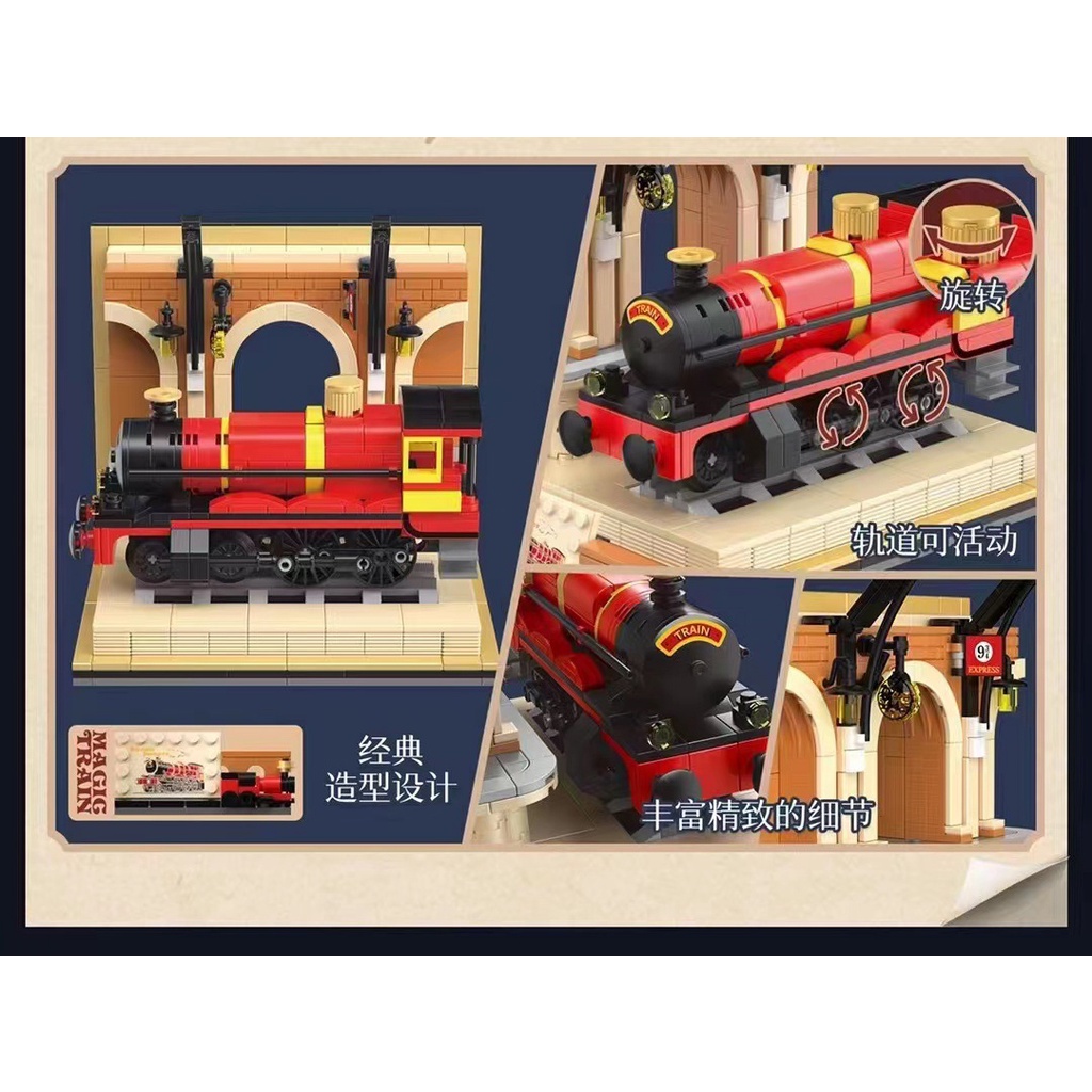 Bộ Đồ Chơi Lắp Ráp Đường Ray Xe Lửa Ma Thuật Harry Potter