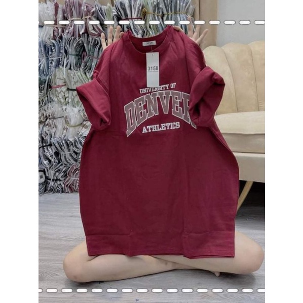 [ Rẻ Vô Địch ] Áo Thun Cotton 3158 Cotton Khô Form Rộng Nam Nữ Unisex DENVER