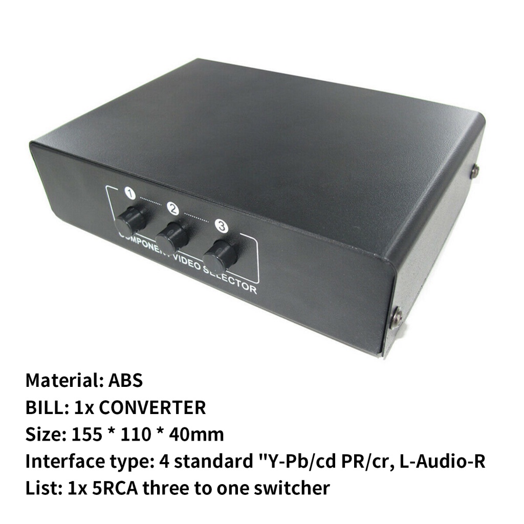 Bộ Chuyển Đổi Tín Hiệu Video 5 RCA 3 Chiều Ypbpr Chuyên Dụng Cho Gia Đình