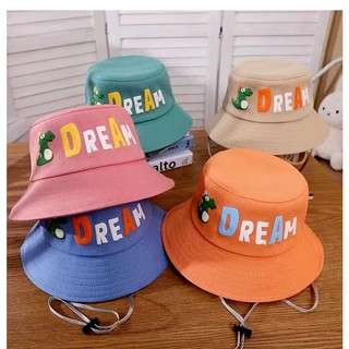 Mũ Nón Trẻ Em Vành Rộng Có Dây Quai Dream Cho Bé Trai Bé Gái 2-7 Tuổi