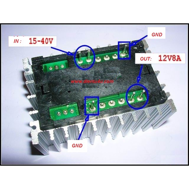 Nguồn Hạ Áp Step Down HRD12008 12V 8A