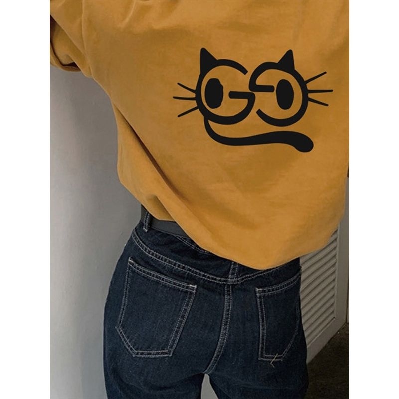 Áo thun NRVP tay ngắn in hình thời trang đường phố Hàn Quốc cho nữ