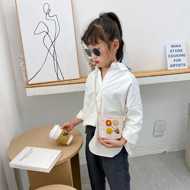 CATIMINI Túi Đeo Chéo Phong Cách Bohemian Thời Trang Cho Bé Gái