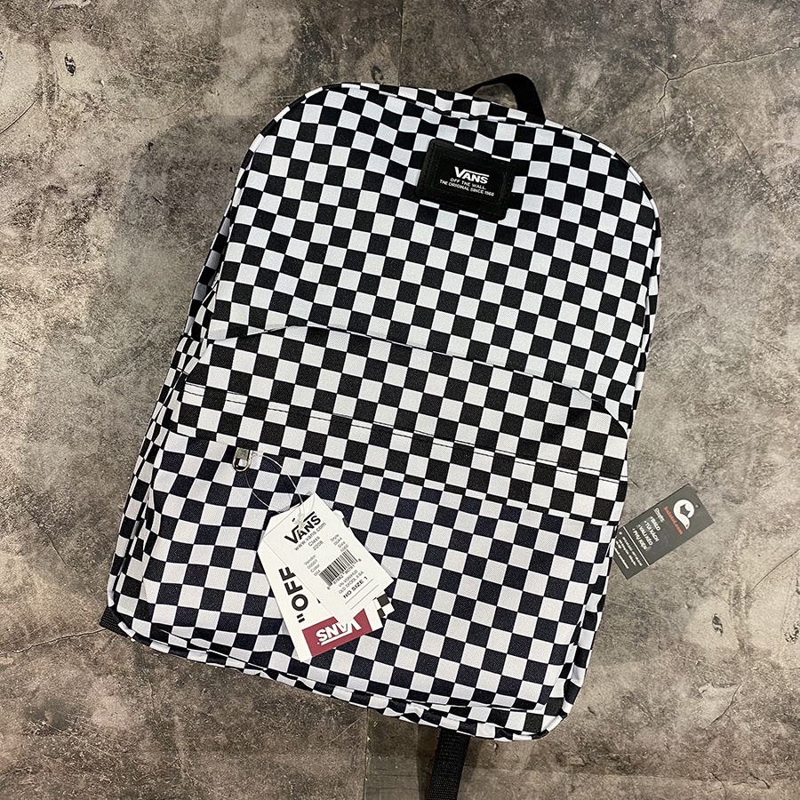 Balo Vans OLD SKOOL CHECKERBOARD BACKPACK XUẤT DƯ XỊN