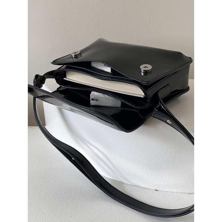 Túi Đeo JASMIN NOIR Chéo Vai Bằng Da PU Có Khóa Dành Cho Nữ