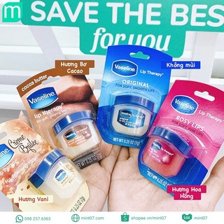 Dưỡng môi Vaseline dạng hủ USA