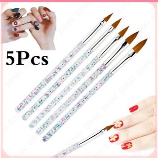 Set 5 Cọ Vẽ Trang Trí Móng Tay Nghệ Thuật Chuyên Nghiệp