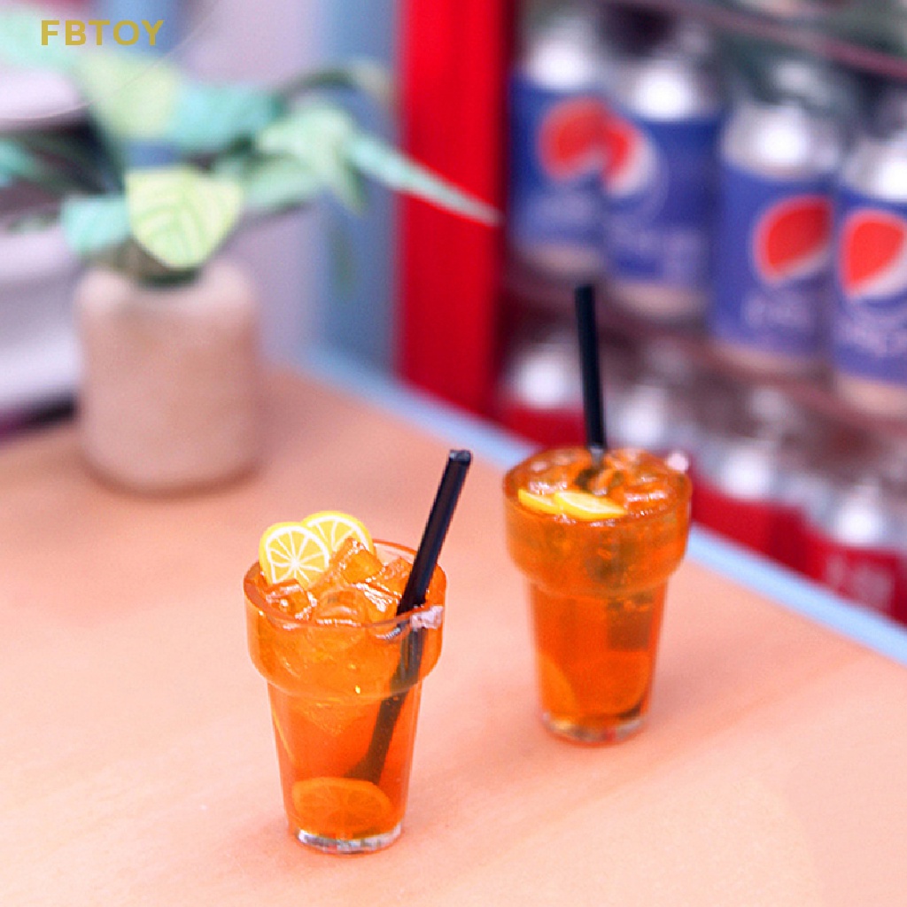 1 Ly Uống Nước Chanh Trang Trí Nhà Búp Bê Tỉ Lệ 1: 12