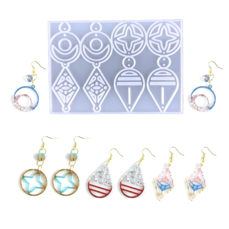 Khuôn Silicone Làm Mặt Trang Sức Hình Giọt Nước