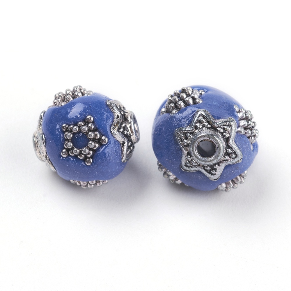 Set 5-10 Hạt Bạch Kim Hình Oval 22.5x17mm: 3.2mm