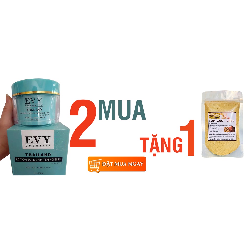 Kem Body Thái Lan - Dưỡng Trắng Da Toàn Thân EVY 250gr