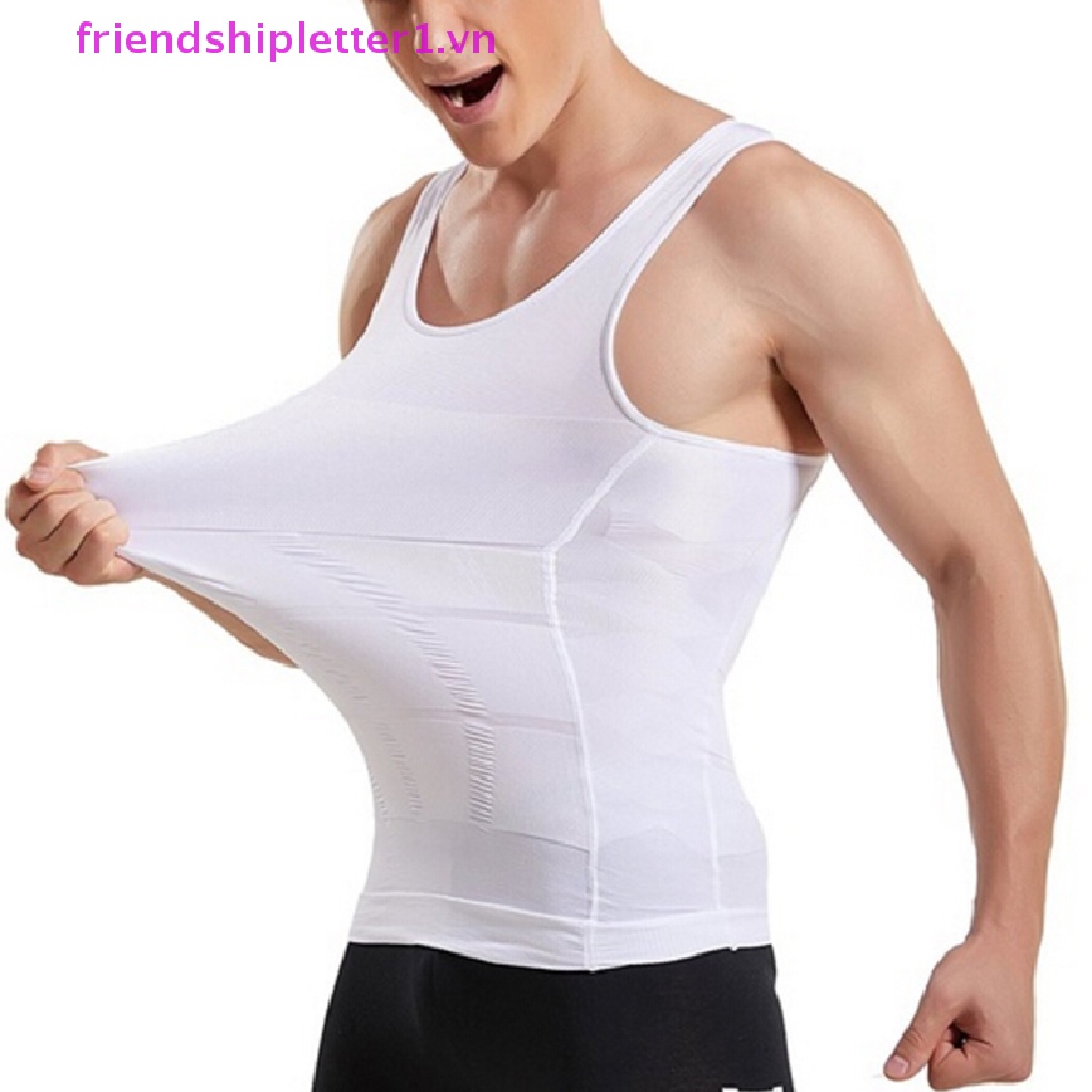 Áo Thun Sát Nách Nén Ngực Ôm Dáng Định Hình Cơ Thể Cho Nam