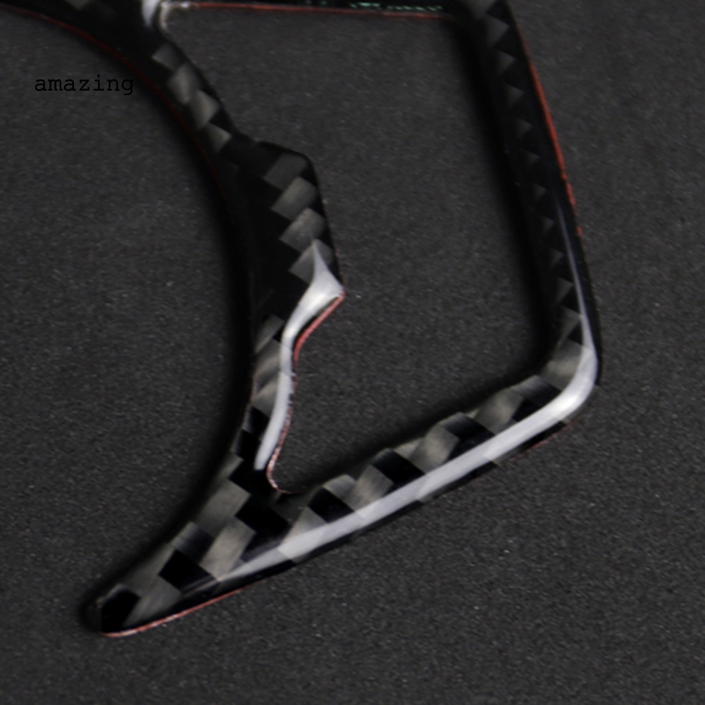 1 Cặp Miếng Dán Trang Trí Đèn Pha Xe Hơi Ford Mustang 2015-2019 Bằng Sợi Carbon