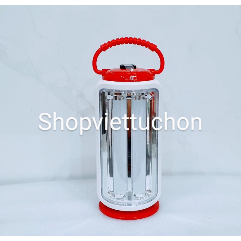Đèn tích điện LED xách tay chiếu 360 độ pin siêu trâu kèm đèn pin