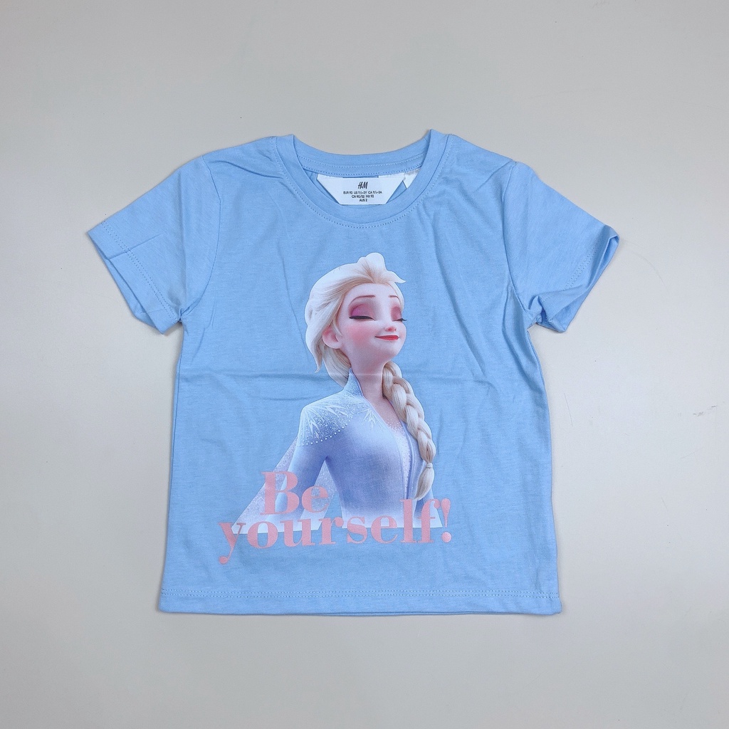 Áo cotton HM hoạt hình nhiều mẫu BG size 2-10y - Bảng màu 1