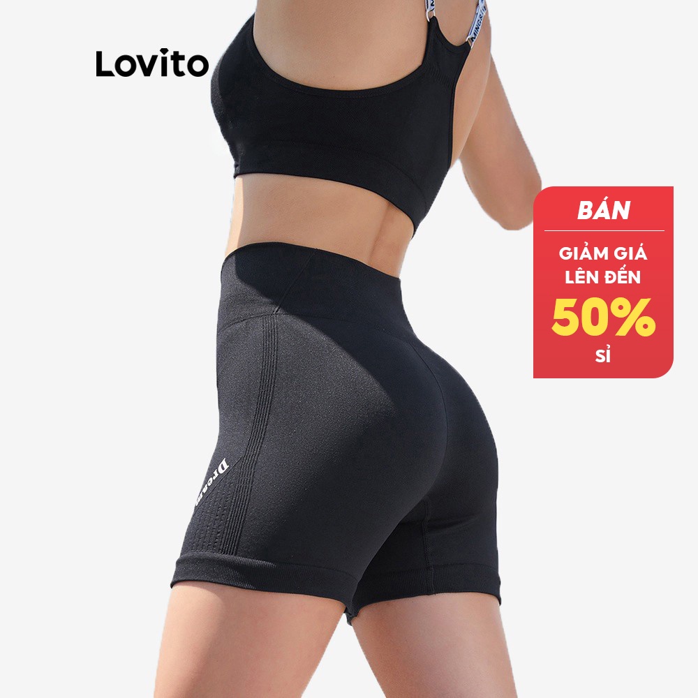 Quần đùi thể thao eo cao dáng ôm vừa vặn không đường may