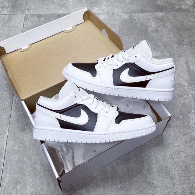 Giày thể thao Jordan trắng đen thấp cổ ,Giày JD Low trắng đen nam nữ full box bill hot 2023 chuẩn nét