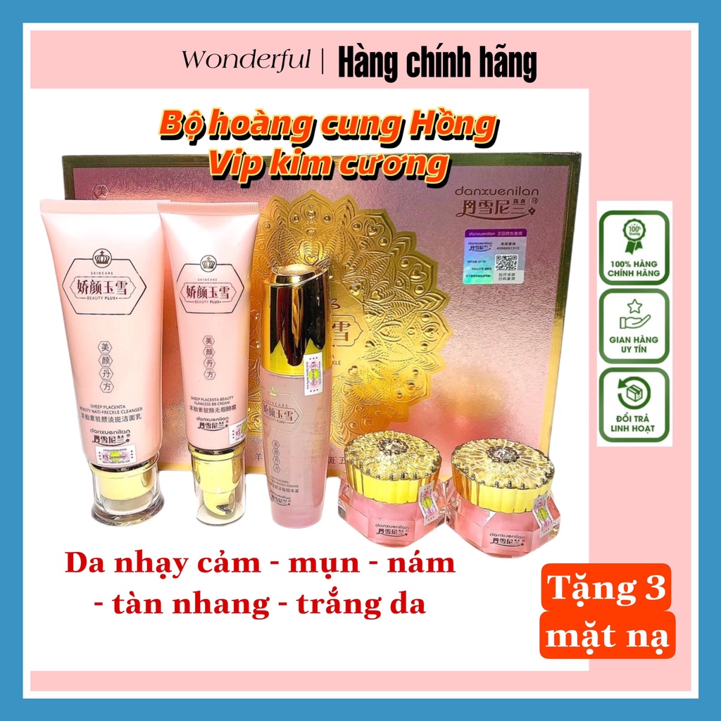 (CHÍNH HÃNG) Bộ hoàng cung hồng kim cương( hồng vip)