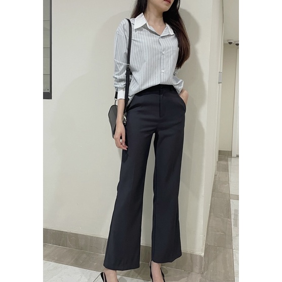 BASICAL SHIRT - áo sơ mi mix cổ trơn REGEN