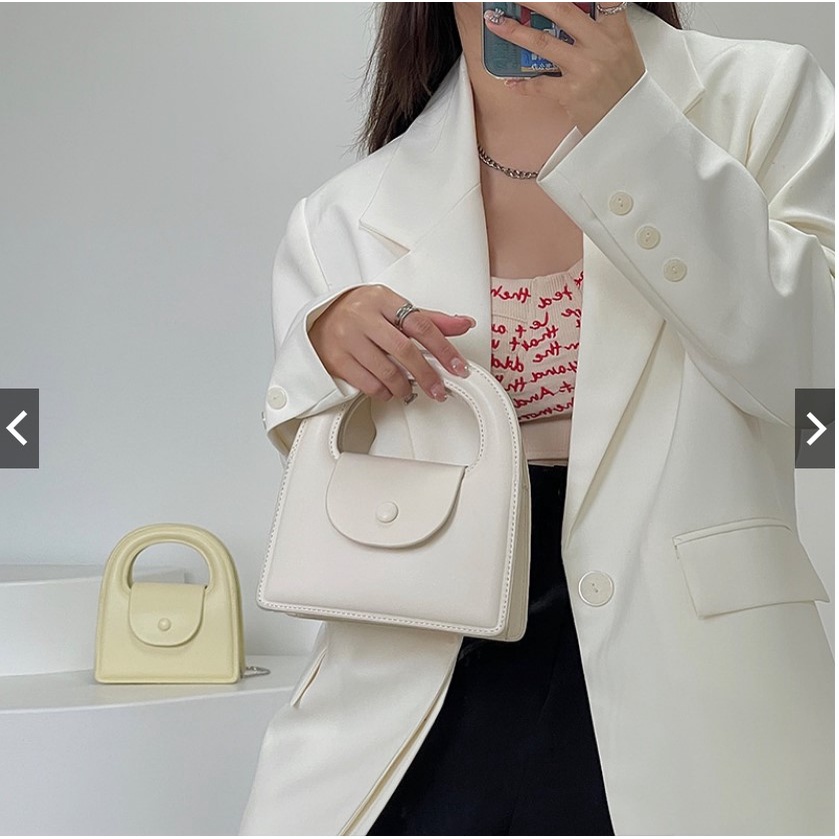 Túi Đeo Vai Hình Tròn Nhỏ Màu Kẹo Ngọt Thời Trang Cho Nữ