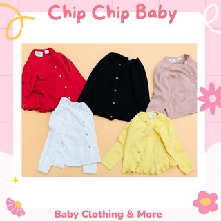 Áo khoác cardigan Zara len mỏng cho bé 3/6m - 3/4y