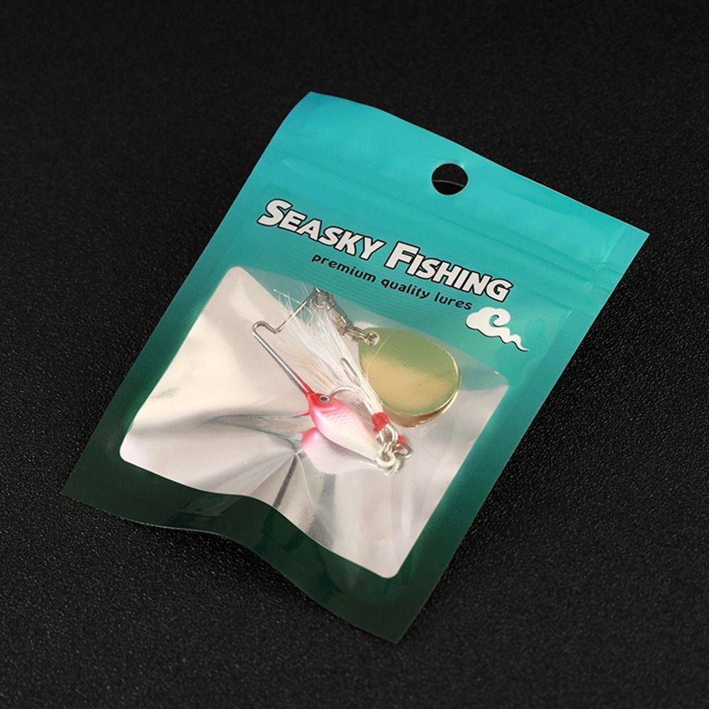 Mồi Câu Cá Xoay Bằng Kim Loại Có Móc