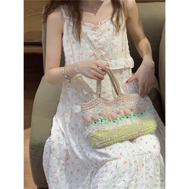 Đầm Hai Dây Hoa Nhí From Rộng Dễ Thương oder.tram0506