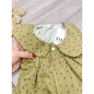 B735- VÁY RÊU CHẤM BI CHO BÉ