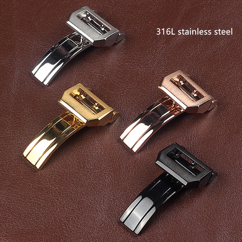 Dây Đeo Đồng Hồ Bằng Cao Su Silicon Chống Bụi 22mm Màu Xanh Dương Đen Thông Dụng