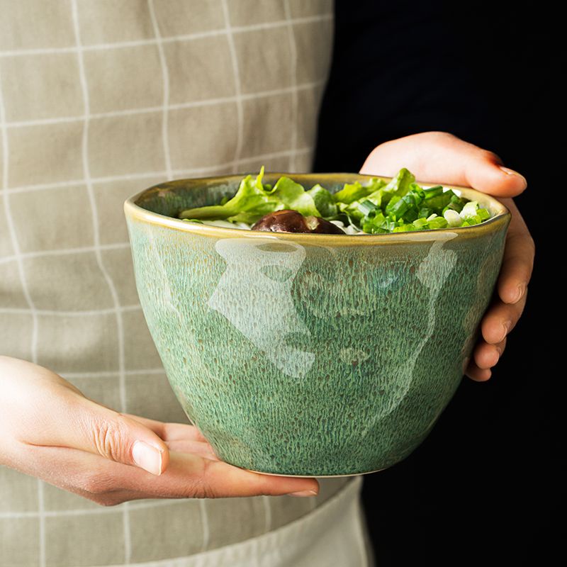 Bát Gốm Ăn Mì Ramen Nhật Bản Màu Sắc Đơn Giản