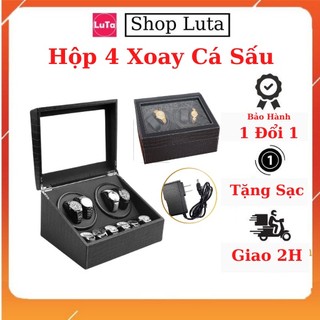 Hộp Đựng Đồng Hồ Cơ Giá Rẻ 4 Xoay 6 Trưng Bày Da Cá Sấu