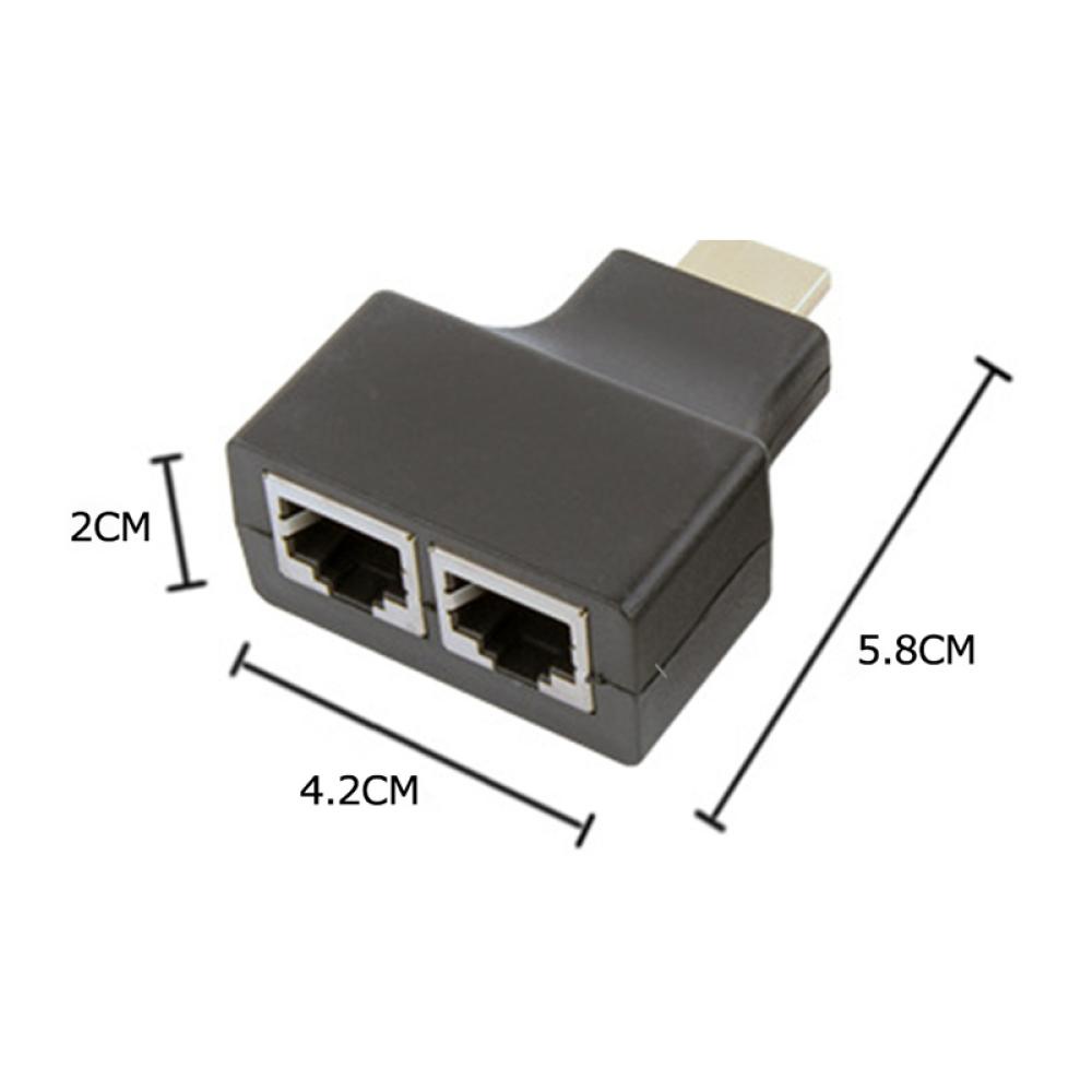 Thiết Bị Chuyển Đổi Tín Hiệu HDMI 1080P Cat5e Cat 6 Ethernet RJ45 Lan 3D TX RX 30M E3Q4 Chuyên Dụng