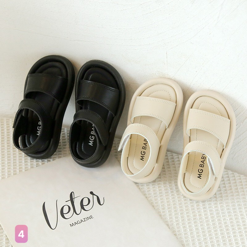 Dép sandal cho bé quai ngang thoáng chân siêu mềm MG baby đế cao su mềm mẫu mới mã V126