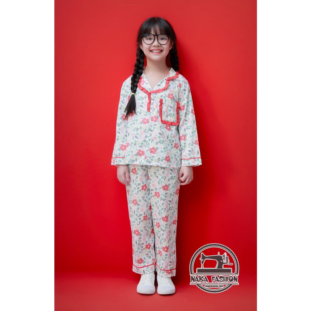 Bộ Cổ B Hoa Túi Ngực-MSP 2419