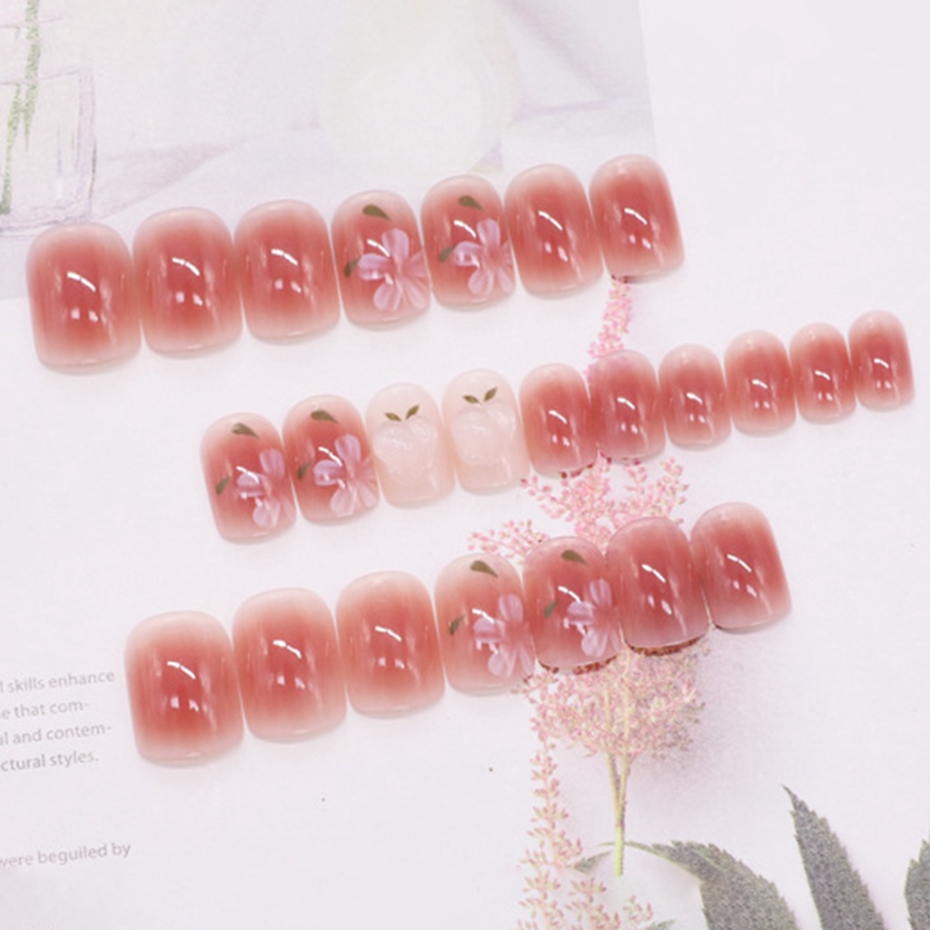 1 Bộ Móng Tay Giả Che Phủ Toàn Diện Dễ Dàng Tẩy Trang DIY