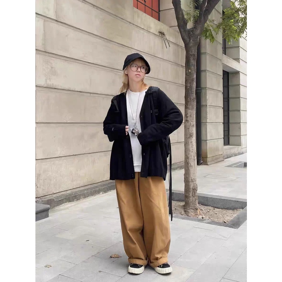 Áo cardigan len Barrel style Hàn Quốc - Có ảnh thật