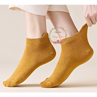 Tất vớ cổ ngắn màu trơn - nam nữ đều dùng được