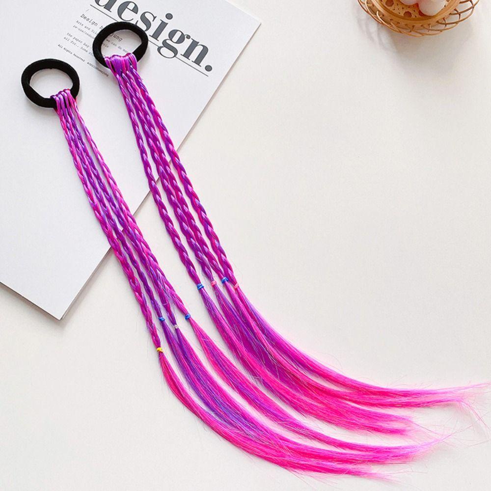 ANEMONE Bím Tóc Giả Thắt Bím Co Giãn Dễ Thương Dành Cho Bé Gái