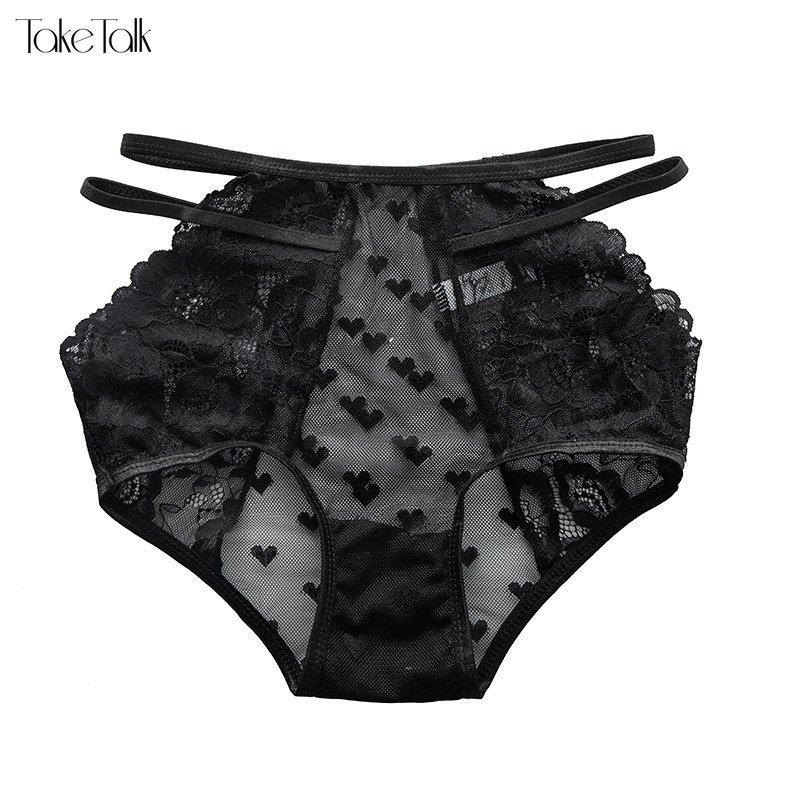 Take Talk Quần Lót Ren Rỗng Mềm Mại Thoáng Khí In Họa Tiết Hoa Gợi Cảm Cho Nữ