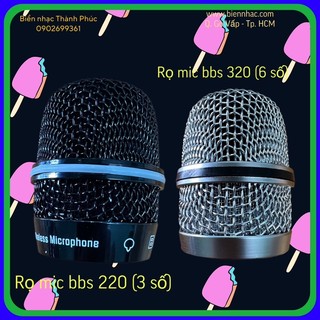Rọ mic, đầu chụp mic BBS 3 số, 6 số