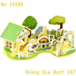 Mô Hình Lắp Ghép 3D Thông Minh Hình Ngôi Nhà, Nông trại, Biệt Thự Bằng Giấy Foam Siêu Yêu, bền đẹp - Đồ chơi JOY