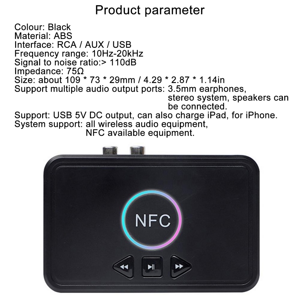 Bộ Thu Tín Hiệu Bluetooth Không Dây ABS Hình Hoa Hướng Dương Cho Thiết Bị NFC