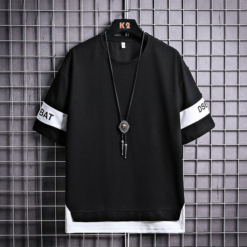 Áo Thun Tay Ngắn Chất Liệu Lụa Lạnh Nhanh Khô Thời Trang Mùa Hè Cho Nam Giới